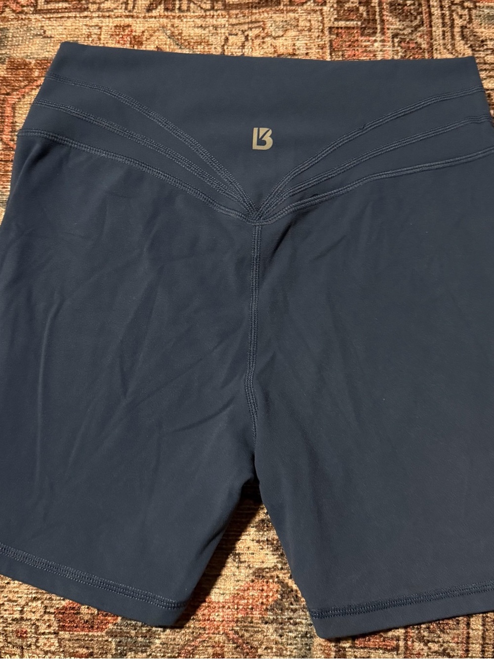 Navy High-Waist Women’s Athletic Shorts